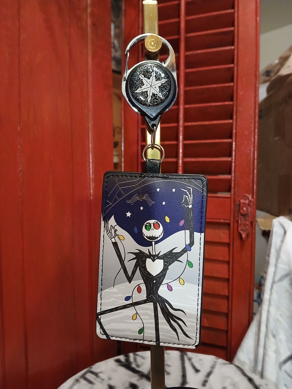 Loungefly Jack Skellington Holiday Card Holder - Blue, White & Black